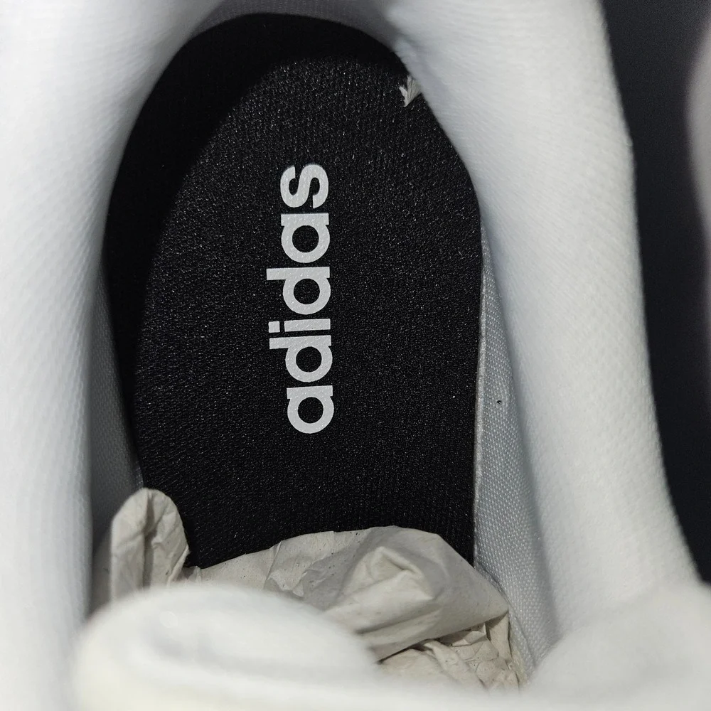 Adidas Grand Court Base‎ Tennis Shoes EE7904 White Black Men's Size 7